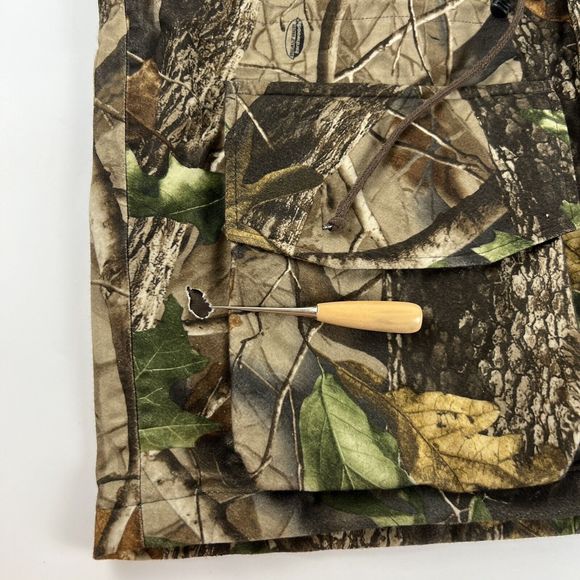 Walls Real tree Hardwoods Heavy Canvas Fleece Lined Hunting Coat Sz L Tall  Rips - Picture 10 of 16